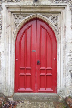 Red Church Door