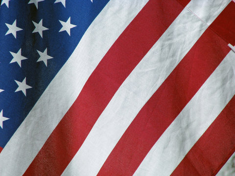 close-up view united states of america flag