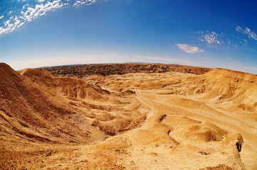 Moon Landscape in Namib Desert near Swakopmund, Namibia.