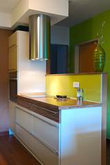 Trendy kitchen interiror