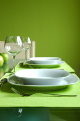Prepared dining table