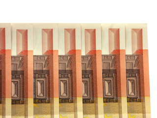 zoom sur billets de 50 euros