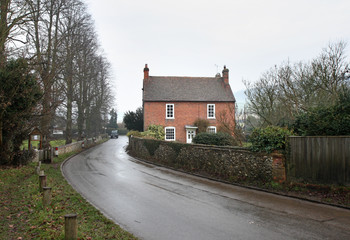 Fototapeta premium Winter in an English hamlet