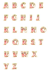 Obraz premium wedding alphabet with paths
