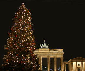Abends kurz vor Weihnachten in Berlin