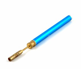 Fototapeta premium Manual gas torch, on a white background
