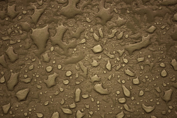 Raindrops on stone. / Regentropfen auf Stein.