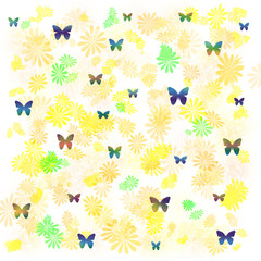Obraz premium butterfly gift wrap 