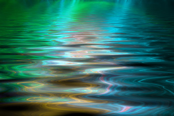 Abstract colorful water background, computer generated