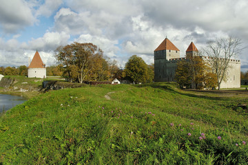 Fototapeta premium Fortress in Kuressaare on island Saaremaa. Estonia