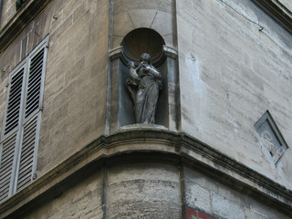 Naklejka premium hornacina con imagen