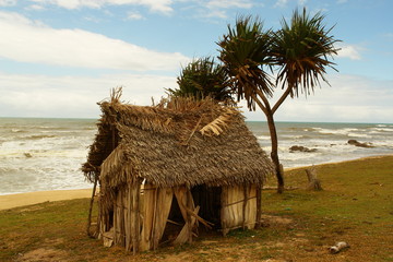 petite paillote sur la plage