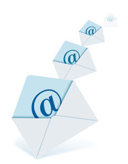 a lots of mail letters which are at different sizes.  - 5554453