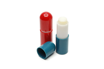 Two hygienic lipsticks
