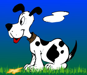 Naklejka premium Illustration eines Hundes - Vector