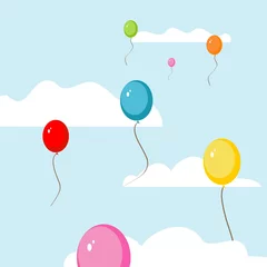Fototapete Ballons, die in den Himmel steigen © Matthias Haas