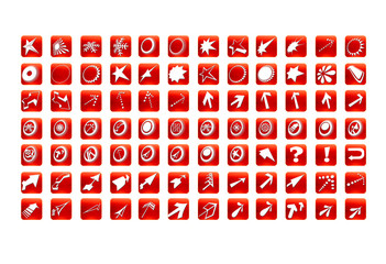 web set icons red