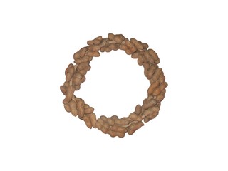 A Wild Bird Feeder Circle of Peanuts.