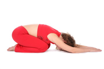 yoga girl lie.