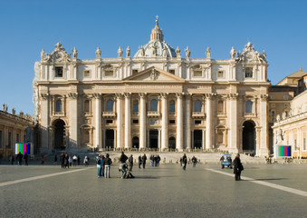 Fototapeta na wymiar Petersdom, Watykan, Rzym