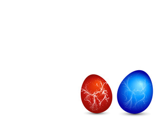 oeufs de pâques colorés