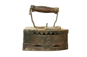 Old vintage flat-iron