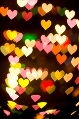 bokeh series - hearts. abstract background, st. valentine theme