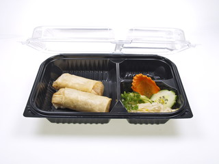 cinesisches take away frühlingsrolle