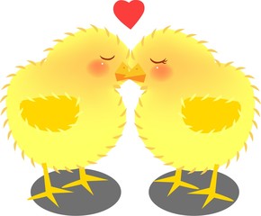 kissing chicks