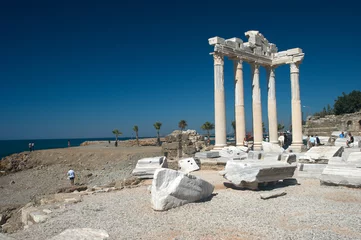 Foto op Plexiglas Turkije-01. Ruïnes van de Griekse stad Side © sokol25