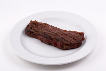 Steak auf Teller