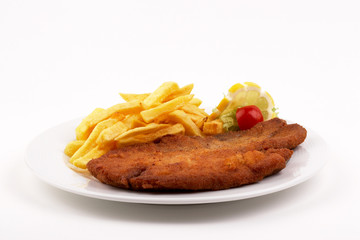 Kotelett mit Pommes