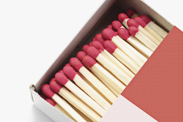 Close-up of A Box of Matchsticks