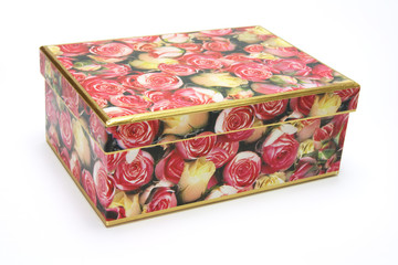 Gift box on white background
