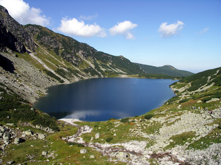 Fototapeta na wymiar Czarny staw (Black Pond) in Tatra Mountines 