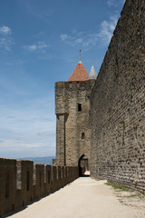 Obraz premium Carcassonne-04. Fortress of medieval city in France