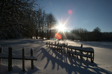 soleil de neige