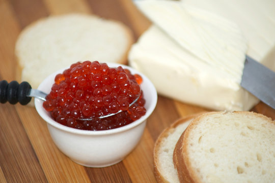 An image of sandwich with caviar