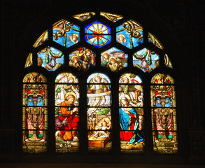 Stained Glass Creche