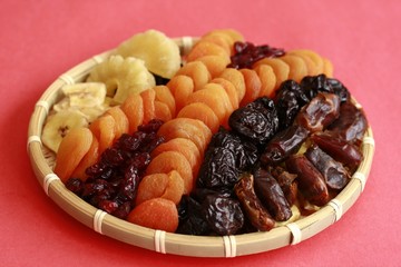 Healthy dried fruit  is a tasty snack