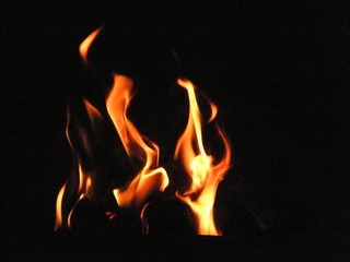 Fireside flames