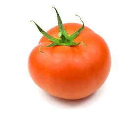 Red Tomato isolated on white background