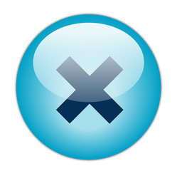 Glassy Blur Cross Button