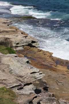 Australian sandstone cliffs