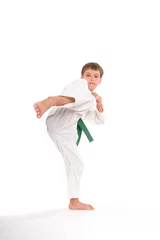 Printed roller blinds Martial arts 7yo Green Belt