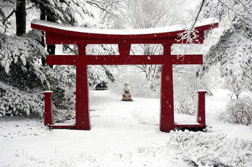 Winter Chinese Garden