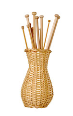 Knitting Needles In Vase