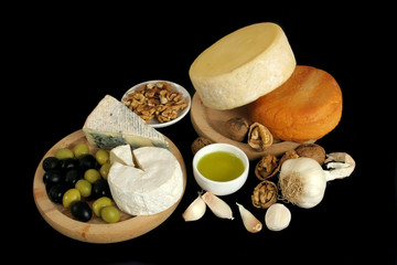 Cheese and olives