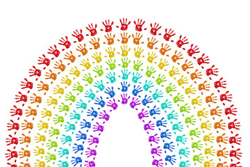 handprint rainbow