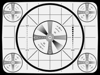 Cool Retro Television Test Pattern